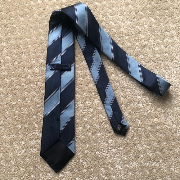 RARE Limited University of Oxford Lincoln College Tie, Blue Stripe Silk Design - Picture 2 of 3
